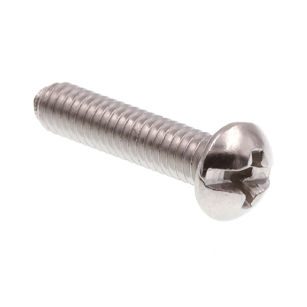 Prime-Line Machine Screw, Round, Phil/Sltd Comb Drive #8-32 X 3/4in 18-8 Stainless Steel 100PK 9003609